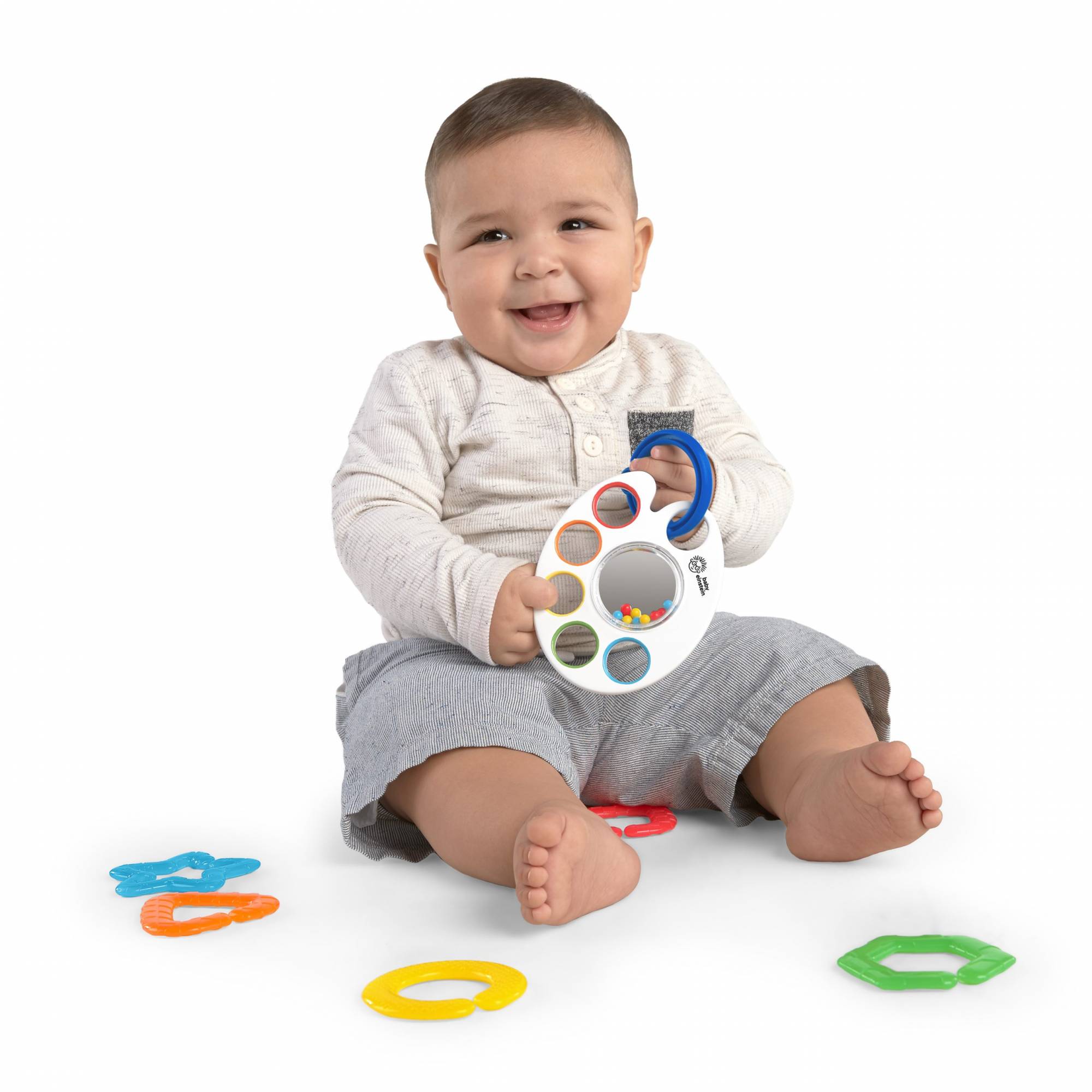 BABY EINSTEIN SHAKE & RATTLE & SOOTHE™ TEETHER LINK TOY OLA OLA BABY