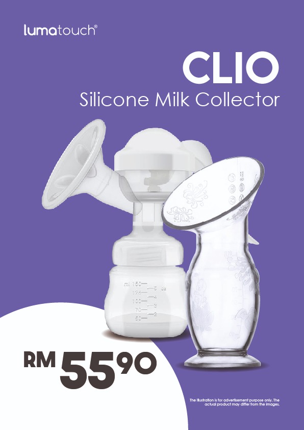 LUMALATCH CLIO MANUAL BREASTPUMP & SILICONE MILK COLLECTOR OLA OLA BABY